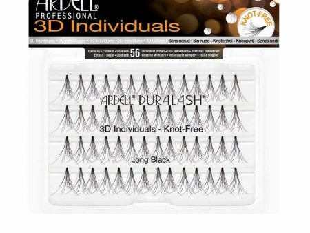 False Eyelashes Ardell 3D Long Black Fashion