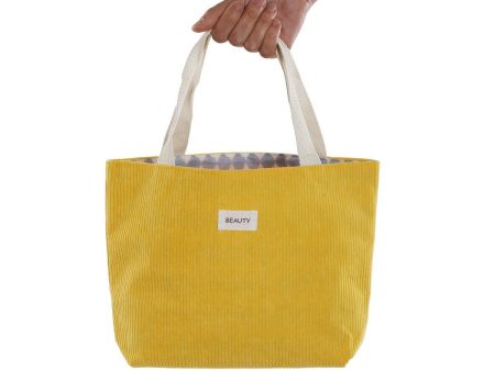 Bag Versa Corduroy Yellow 9 x 22 x 23 cm on Sale