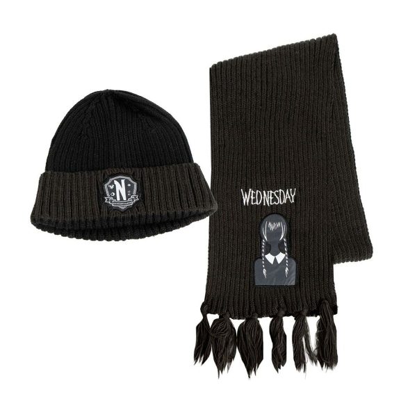 Hat and Scarf Wednesday Black Sale