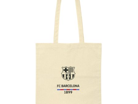 Bag F.C. Barcelona Beige Cotton Fashion