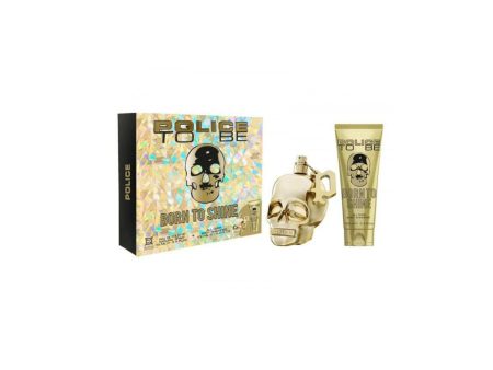 Men s Perfume Set Police TO BE BORN TO SHINE FOR MAN EDT 2 Pieces Discount