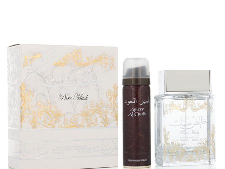 Unisex  Perfume Set Lattafa Pure Musk EDP 2 Pieces Online now