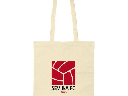 Bag Sevilla Fútbol Club Beige Cotton Cheap