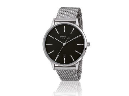 Men s Watch Breil EW0458 Black Silver (Ø 41 mm) Supply