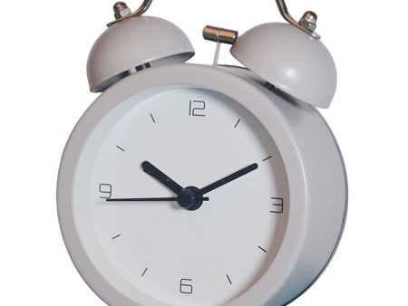 Analogue Alarm Clock Romimex Grey Metal 9 x 12 x 5 cm Online Hot Sale