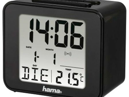 Alarm Clock Hama Cube Black Discount