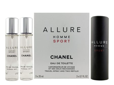 Men s Perfume Set Chanel Allure Homme Sport EDT 2 Pieces Cheap