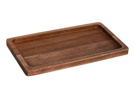 Tray Home ESPRIT Natural Acacia 25,5 x 14 x 2 cm Sale